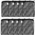 AQUANEAT 10pcs Aquarium Filter Media Bags, Fish Tank Fine Mesh Bags, 3”x4”/3”x8”/5.5”x8” with Plastic Zipper for Activated Carbon (5.5" x 8")...