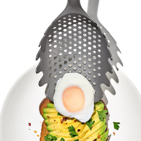 OXO Good Grips Pasta Scoop Strainer,Gray...