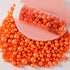 Kasvan Orange Pearl Sugar Sprinkles - Edible Candy Pearls 130g/4.58 Oz, Mix Size, Baking Cake Decorations, Ice Cream Toppings and Cookie Decoratin...