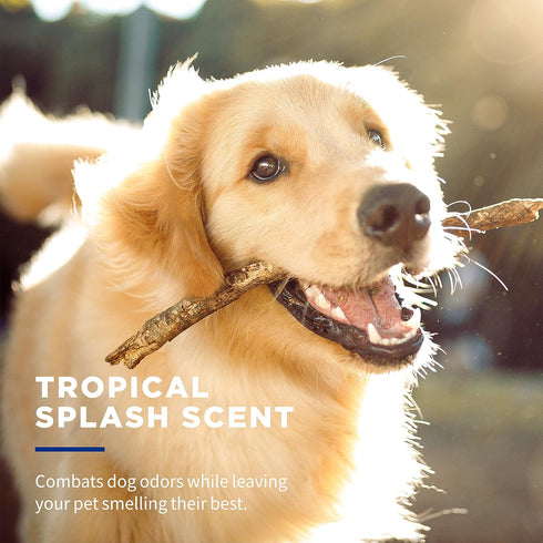 Wet Ones for Pets Deodorizing Multi-Purpose Dog Wipes With Baking Soda | Dog Deodorizing Wipes For All Dogs in Tropical Splash Scent, Wet Ones Wip...