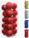 Lulu Home Christmas Ball Ornaments, 20 Ct 3.15" Pre-Strung Hanging Ornament Decorations, Xmas Shatterproof Plastic Balls for Holiday Party Wreath ...