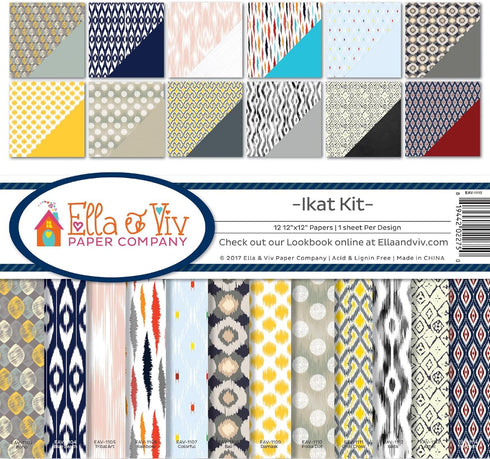 Ella & Viv by Reminisce (ELLLX) Scrapbook Collection Kit, Multicolor...