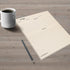 321Done Recipe Paper, Made in USA - 8.5x11 Tan, Full Page Blank Recipe Paper to Write in Your Own Recipes, Minimalist Letter Size Refill Pages for...