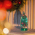Varmax Mini Christmas Tree with Lights Prelit Christmas Tree Tabletop Tree Bottle Brush Trees 9.4‘’, Green...