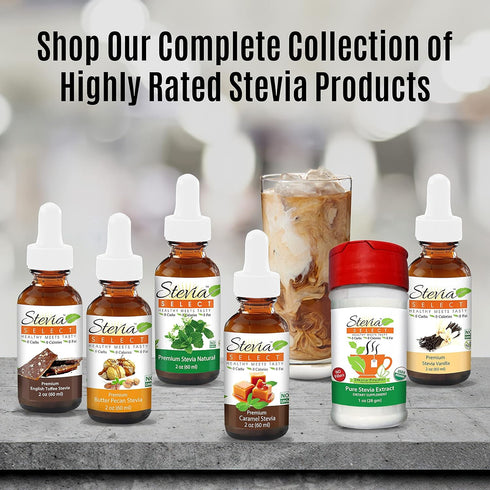 Stevia Select Butter Pecan Flavored Liquid Stevia – Zero Calorie Coffee, Tea, Drink & Baking Sweetener, All-Natural, No Erythritol, Keto-Friendly ...