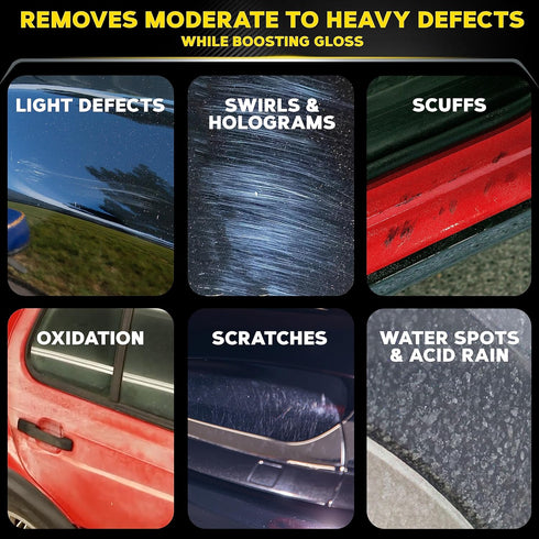 Meguiar's Mirror Glaze M10508 Ultra-Cut Compound - Professional Grade Formula with Fast Cutting Action that Removes Scratches, Heavy Swirls and Mo...
