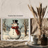 Posterizer 1 pcs-cute snowman in snowy wintery nature 5-Holiday Poster Collection-Landscape & Nature Art-Living Room Bedroom Decor- unframed wall ...