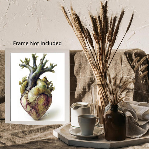 Posterizer 1 pcs-anatomy of heart imagery-educational poster 1-Teachers & Classrooms-Abstract & Modern Art-School and classroom art- unframed wall...