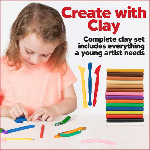 Faber-Castell World Colors Modeling Clay - Modeling Clay for Kids - Sensory Play...
