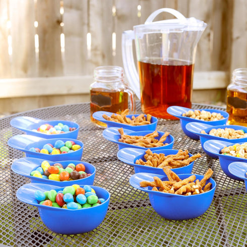 Lot45 Mini Baseball Helmet Ice Cream Snack Bowls - 12pc 8oz Blue Baseball Snacks Mini Dessert Cups for Party and Games...