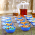 Lot45 Mini Baseball Helmet Ice Cream Snack Bowls - 12pc 8oz Blue Baseball Snacks Mini Dessert Cups for Party and Games...