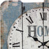 Stonebriar SB-6158A Worn Blue 15" Square White Wall Clock...