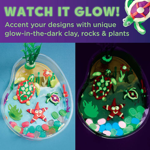 Creativity for Kids Create with Clay Turtle Lagoon – Marine Biology Crafts for Kids - Build a Sea Turtle Habitat with Clay, Multi (6238000) Medium...