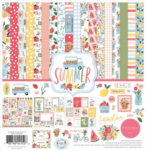 Carta Bella Paper Company Summer Collection Kit Paper 12-x-12-Inch...
