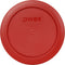 Pyrex 7200-PC 2-Cup Poppy Red Food Storage Replacement Lid - Made in USA...