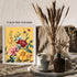 Posterizer 1 pcs-bright flowers yellow background-welcome home art-Floral & Botanical Art-Abstract & Modern Art-Decor for Home & Office- UNFRAMED ...