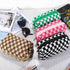 4Pcs Checkered Makeup Bag for Women Knitted Small Cosmetic Bag Travel Makeup Pouch for Purse Zipper Toiletry Organizer Cute Aesthetic Girls Makeup...
