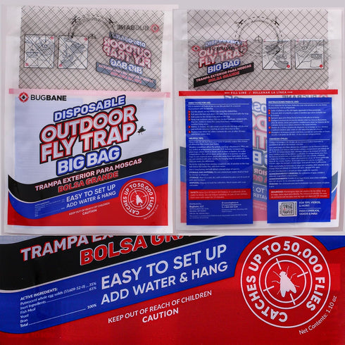 Fly Traps Outdoor Fly Traps. 4 Natural Pre-Baited Fly Bags Outdoor Disposable. Big Bag Fly Trap Bag Fly Catchers Outdoors. Stable Horse Ranch Fly ...