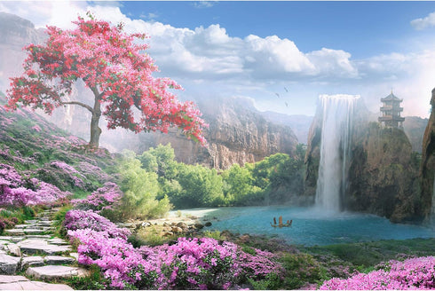 Tektalk 1000 Pieces Jigsaw Puzzles for Teens & Adults (Otherworldly Land of Peace)...