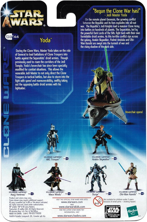 Star Wars Attack of The Clones Figure: Yoda (Clone Wars)...