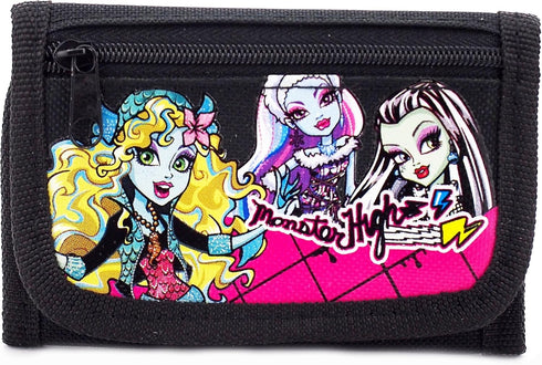 MONSTER HIGH TRI-FOLD WALLET -BLACK - Girls...