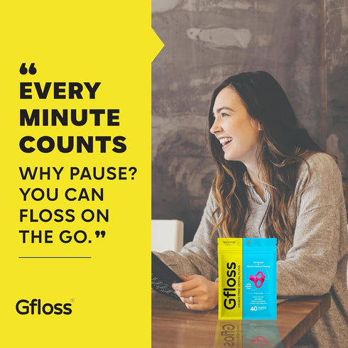 Hands-Free Dental Floss - 120 Count (Pack of 3) with Travel Case - Easy to Use & Discreet Flossers for Adults | Floss On The Go | Unflavored | Thi...