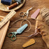 3 Pieces Sewing Embroidery Stork Scissors with 3 Pieces Leather Scissors Cover, Small Stainless Steel Crane Shape Scissors for Manual Sewing Handi...