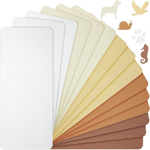 15 Sheets Iron-On Mending Fabric 4.92 x 11 Inch Clothes Patches Repair Kit for Fixing Couch Pants Pockets Holes Knees Elbow (Khaki, Brown, White, ...