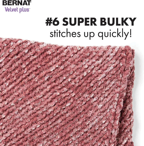 Bernat Velvet Plus Golden Moss Yarn - 2 Pack of 300g/10.5oz - Polyester - 6 Super Bulky - Knitting/Crochet......