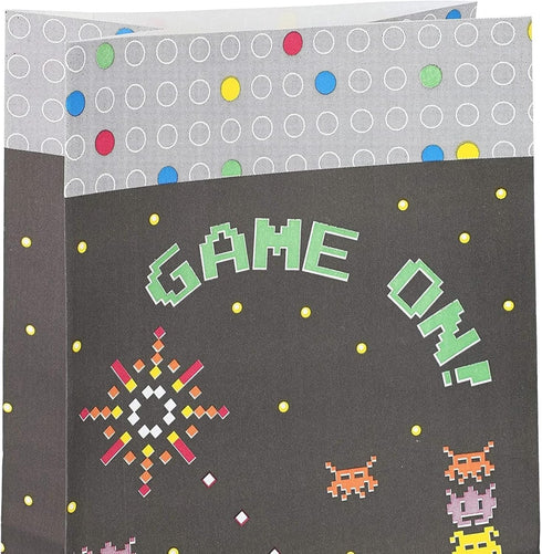 BLUE PANDA 36 Pack Video Game Goodie Bags for Retro Arcade Party Favors, Treats, and Gamer Gifts (5x9x3 in)...