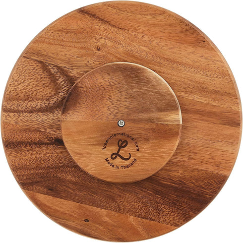 Lipper International Acacia Wood 10" Kitchen Turntable...