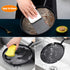 Frying Pan Skillet 8-inch Flat Griddle Pan, Lightweight Grill Pan with Wooden Handle for Camping Indoor Outdoor Cooking...