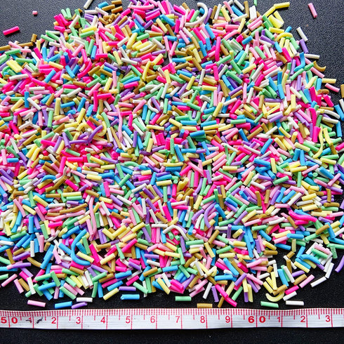 50g Fake Sprinkles Resin Sprinkles Fake Candy Sprinkles Clay Sprinkles Polymer Sprinkles Polymer Clay Slices for Nail Art DIY Crafts Cake Phone Ca...