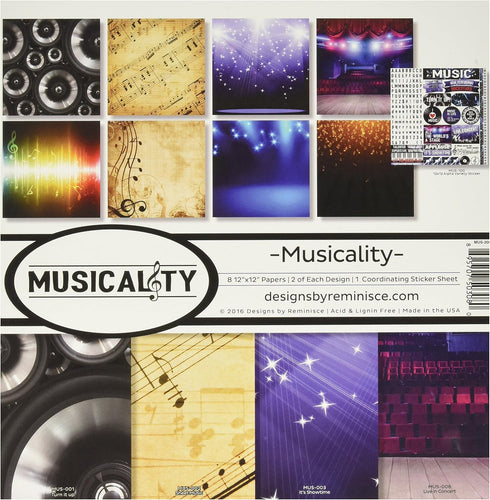 Reminisce Musicality Collection Kit, Multicolor, 12" by 12", (MUS-200)...