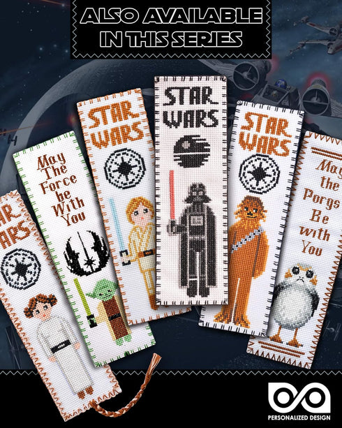 Personalized.Design Needlework Kit Star Wars: Han Solo - DIY Counted Cross-Stitch Embroidery Bookmark for Adults and Kids...