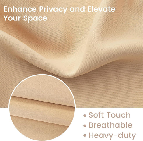 Self-Adhesive Sidelight Door Curtain,Door Curtains for Door Window Small Door Window Coverings, 1 Panel, W10 x L42, Beige...