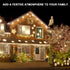 Holiday Light Clips Christmas Light Clips Outdoor Hang Gutter Hooks for Christmas Decoration String Lights Weatherproof Outdoor Lights Clips for H...