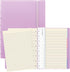 FILOFAX Refillable Pastel Notebook, A5 (8.25" x 5") Orchid - 112 Cream moveable pages - Index, pocket and page marker (B115054U)...