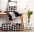 DII Farmhouse Chicken Wire Storage Baskets with Liner, Small, Vintage Black & White Check, 9x7x6", 3 Piece...