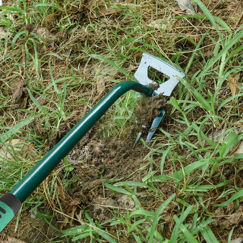 Weeding Artifact Uprooting Weeding Tool Claw Gloves Kit, 6 Teeth Dual Purpose Weed Puller, for Yard Farm Gardening Cultivating Loosening Weeding M...