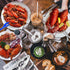 Crab Leg Crackers and Tools - 7 Piece Seafood Tools Upgrade Stainless Steel Lobster Crackers and Picks Set...