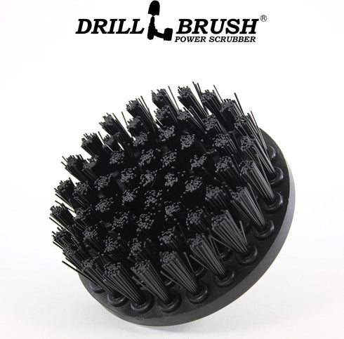 Ultra Stiff 4-Inch Electric Spin Scrubber: Industrial Cleaning Supplies for BBQ, Oil Stains, Rust, Metal, Concrete, Grates, Smoker, Griddle, Outdo...
