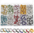 IMIKEYA Rondelle Spacer Beads: 700Pcs 8mm Rondelle Beads for Jewelry Making Rhinestone Spacer Beads 10 Colors Crystal Bead Spacers Flat Round Loos...
