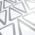 The Boho Design Vieli Arte Grey Transparent Triangles Hand Drawn. Wall Vinyl Sticker Decal Decor Nursery 60 pcs. Adhesive Tribal Triangle for Kids...