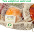 Reusable Organic Cotton Mesh Produce Bags - 100% Cotton, Durable, Double Stitched, Washable with Tare Weight & Drawstring - Mesh Bags for Grocery ...