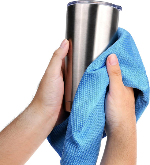 Large 20x16 Inch Microfiber Cleaning Cloth for Polishing Stainless Steel to a Perfect Shine - Requires No Cleaning Detergent - Ideal for Kitchen B...