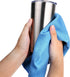 Large 20x16 Inch Microfiber Cleaning Cloth for Polishing Stainless Steel to a Perfect Shine - Requires No Cleaning Detergent - Ideal for Kitchen B...