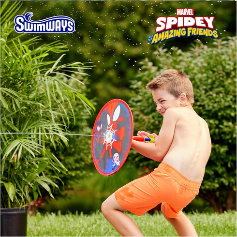 Swimways Marvel Spidey Aqua Shield Blaster, Swimming Pool Accessories & Kids Pool Toys, Spidey Party Supplies & Water Toys for Kids Aged 4 & Up...