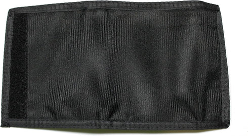 Nylon Bifold Wallet with Zippered Coin Pocket (Black)...