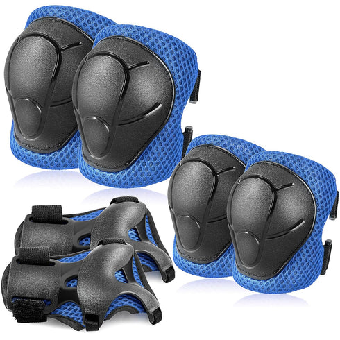BOSONER Roller and Skating Pads for Kids: Knee Pads and Elbow Pads for Kids/Youth 3-15 - Girls/Boys Protection Gear...